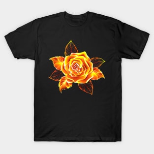 Blooming Fire Rose T-Shirt